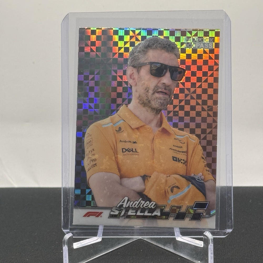 Lando Norris McLaren 2024 Topps F1 Paddock Pass Red Parallel #7