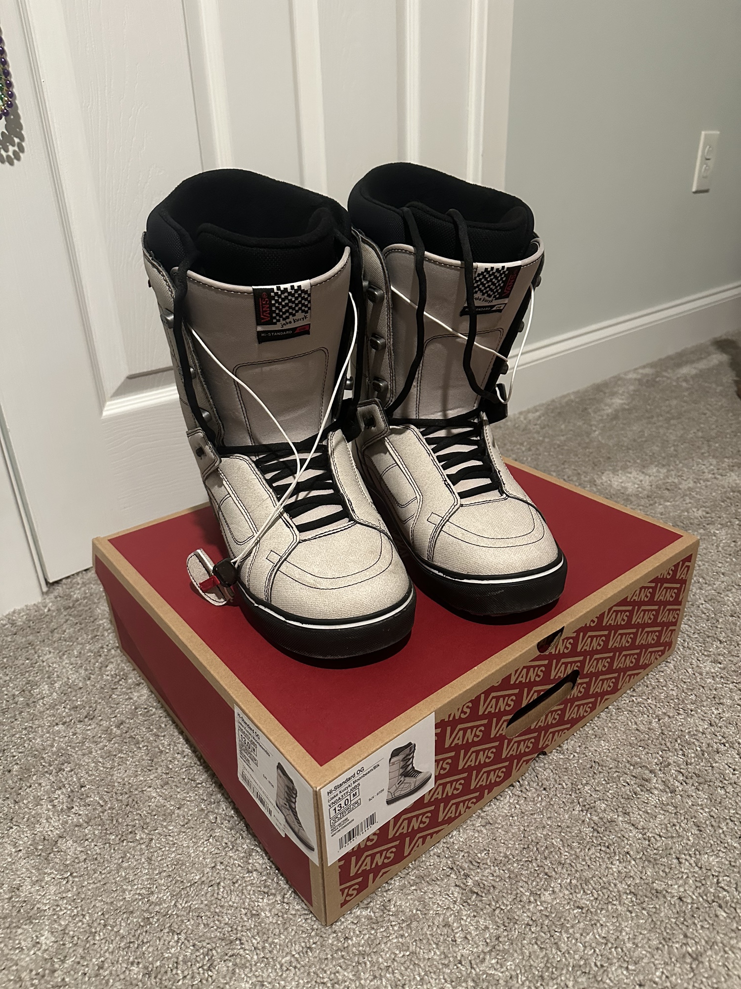 Vans Hi-Standard OG Snowboard Boots - Navy/White