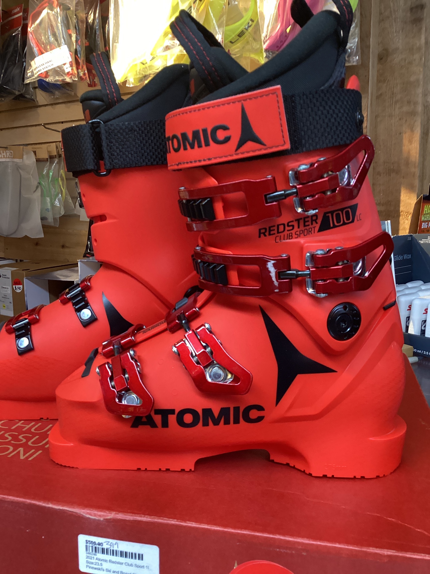 スキー REDSTER CLUB SPORT 100 LC (23.0-23.5) 2021 Atomic Redster Club Sport 100 LC Ski Boot - 887445182764