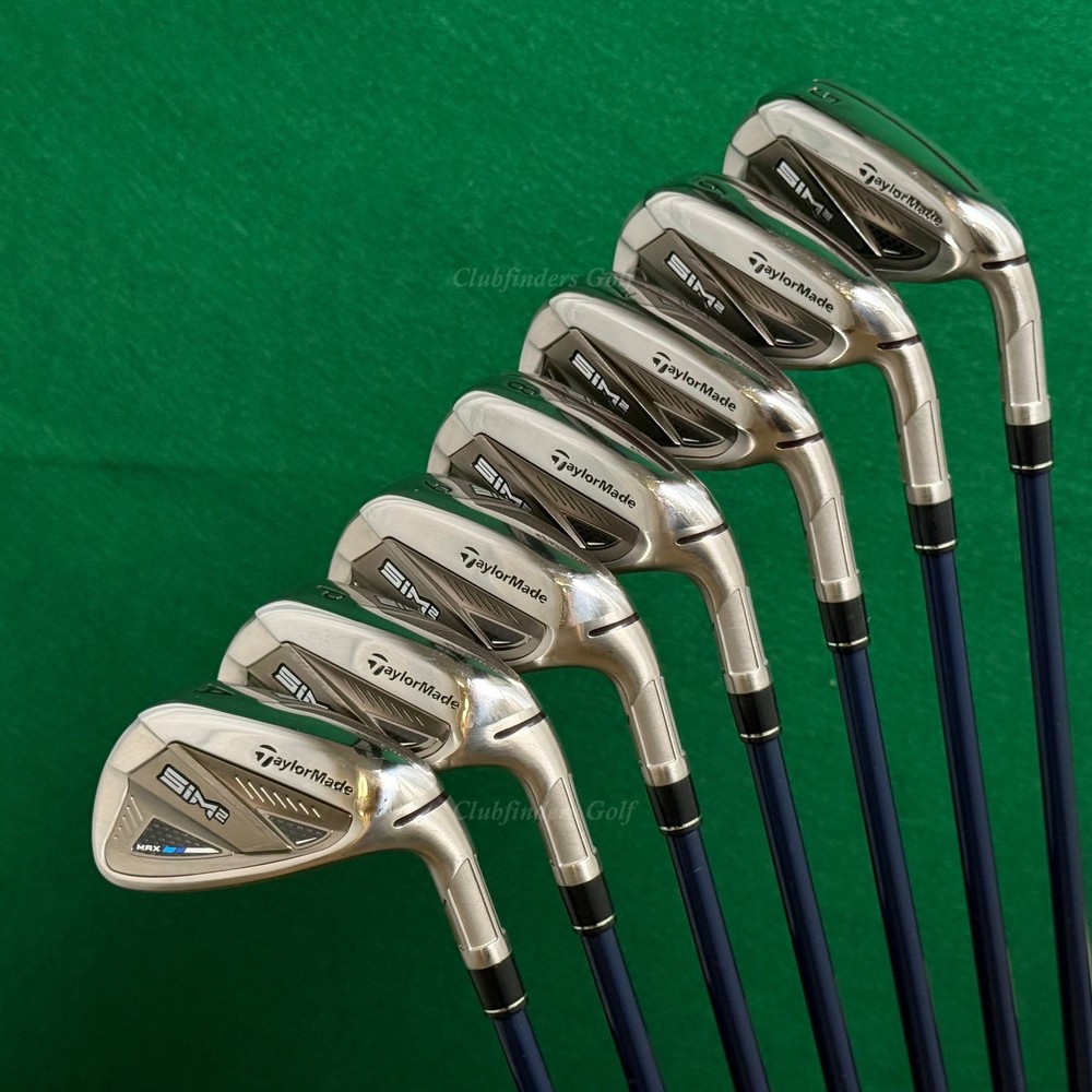Taylormade SIM2 MAX Iron Set 5-PW+AW Fujikura Ventus Blue 6R