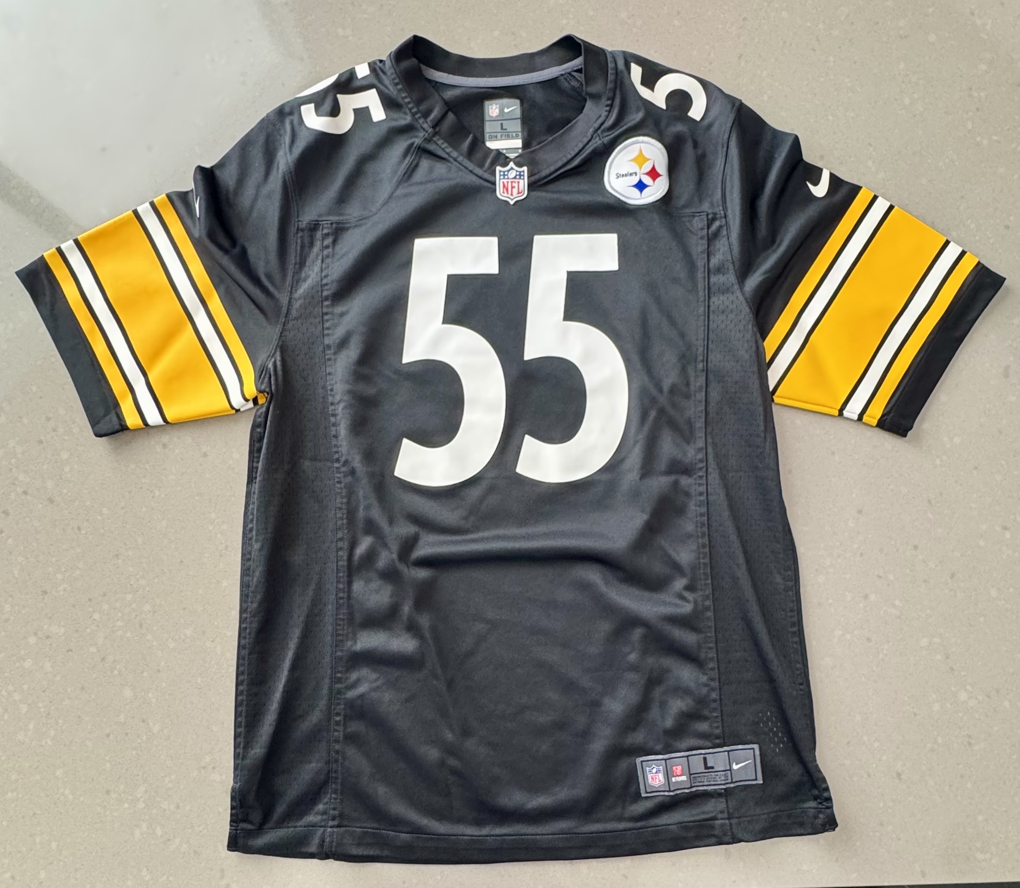Home Steelers Devin Bush Jersey Large SidelineSwap Buy and