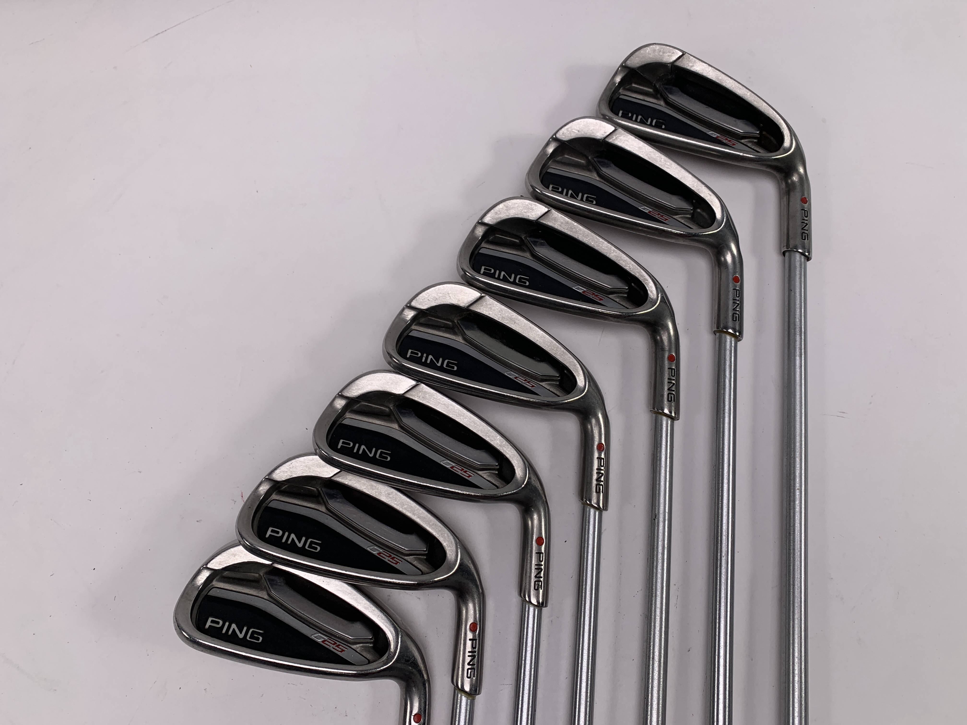 PING G25 アイアンセット4本　W, 9, 8, 7 PiNG (ピン) アイアンセット @ G25 フレックス【S】 9本(5/6/7/8