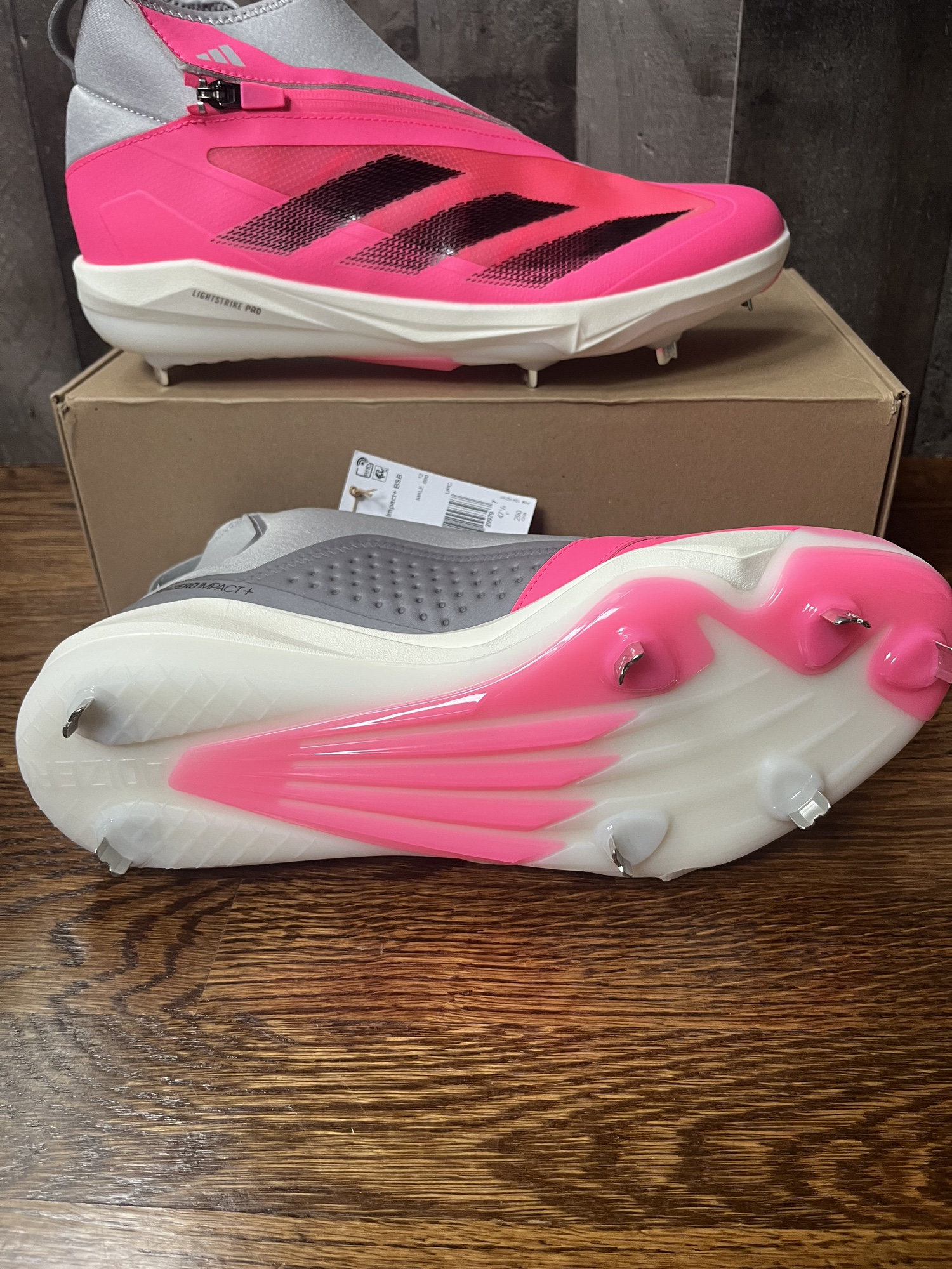 Adidas Adizero Impact+ BSB Metal Baseball Cleats Sz 12.5