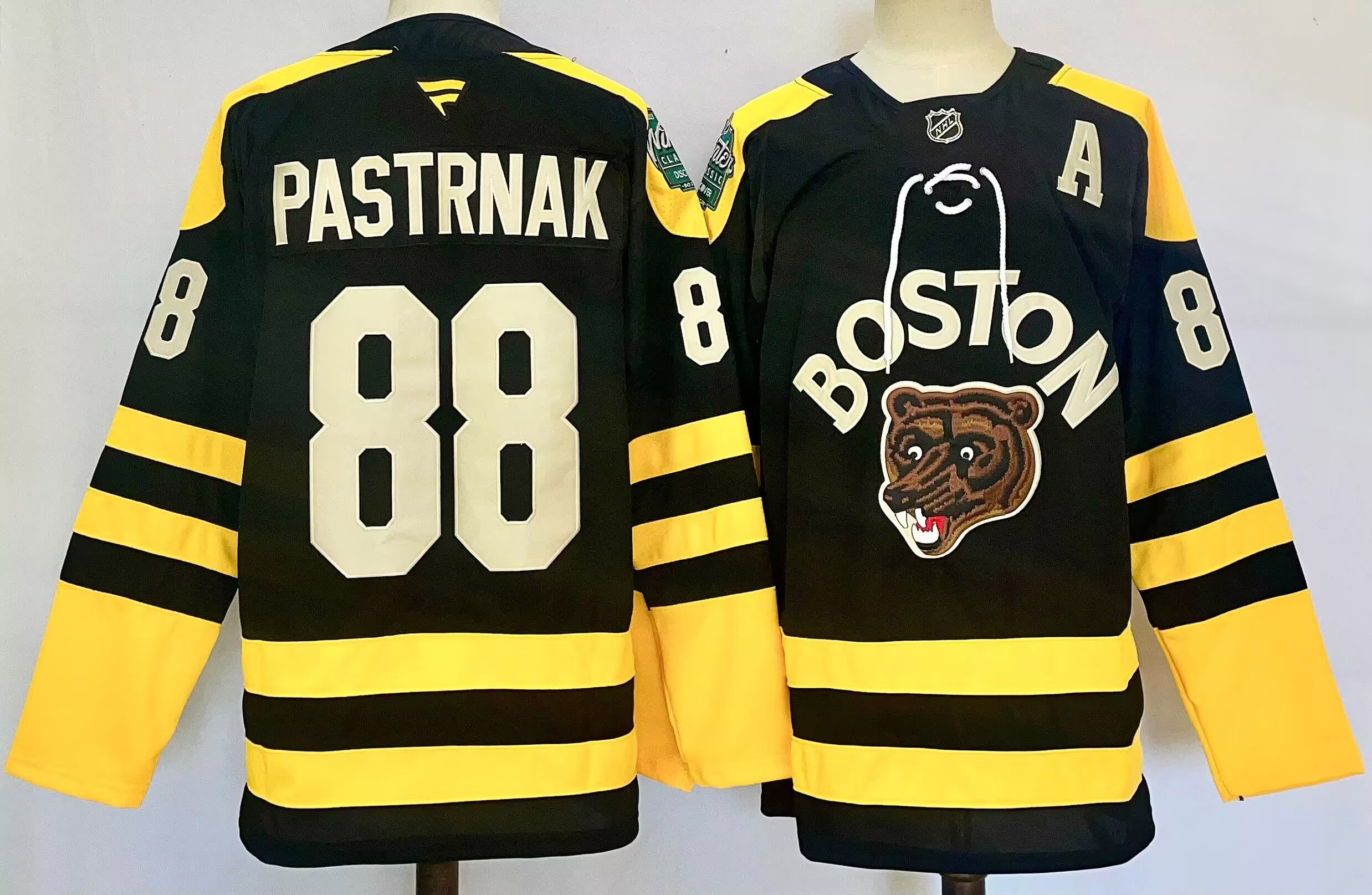 David Pastrnak Bruins Jersey Winter Classic Hockey Jersey David
