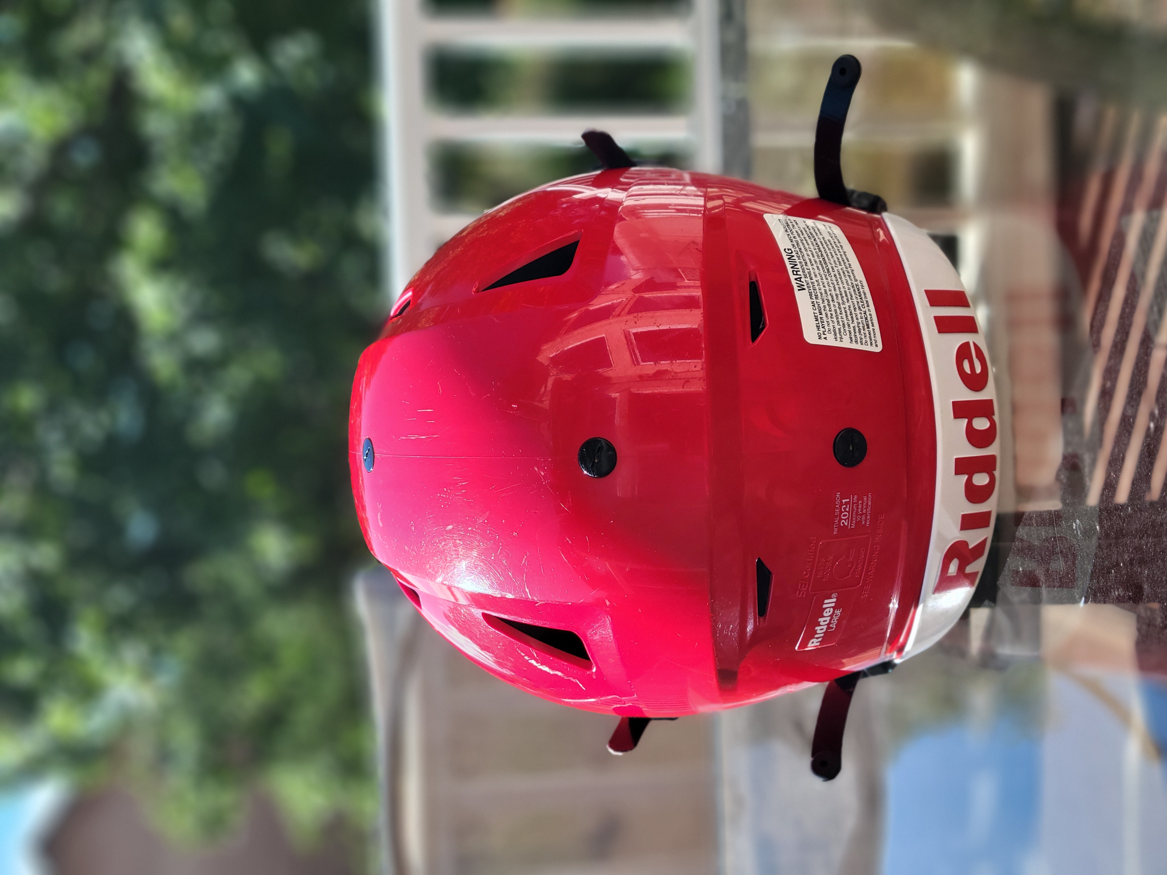 2021 Red Riddell Speedflex Football Helmet Size Large Youth