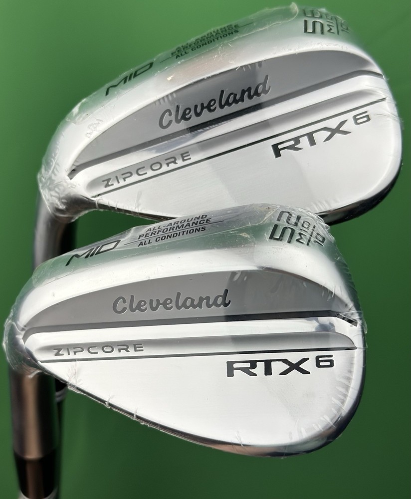 Cleveland RTX-6 ZIPCORE 52°/10° MID Cleveland RTX6 Zipcore Wedge Set LEFT Hand Mid Bounce 52-10