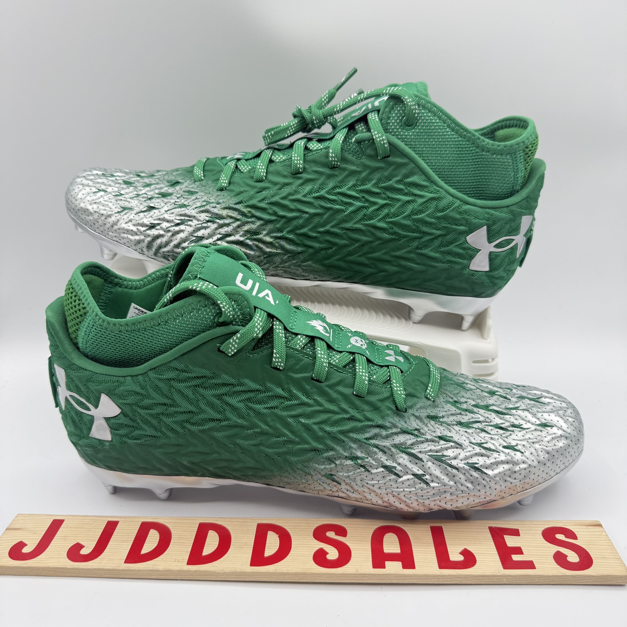 Under Armour UA Spotlight 4 MC Football Cleats Green 3027977