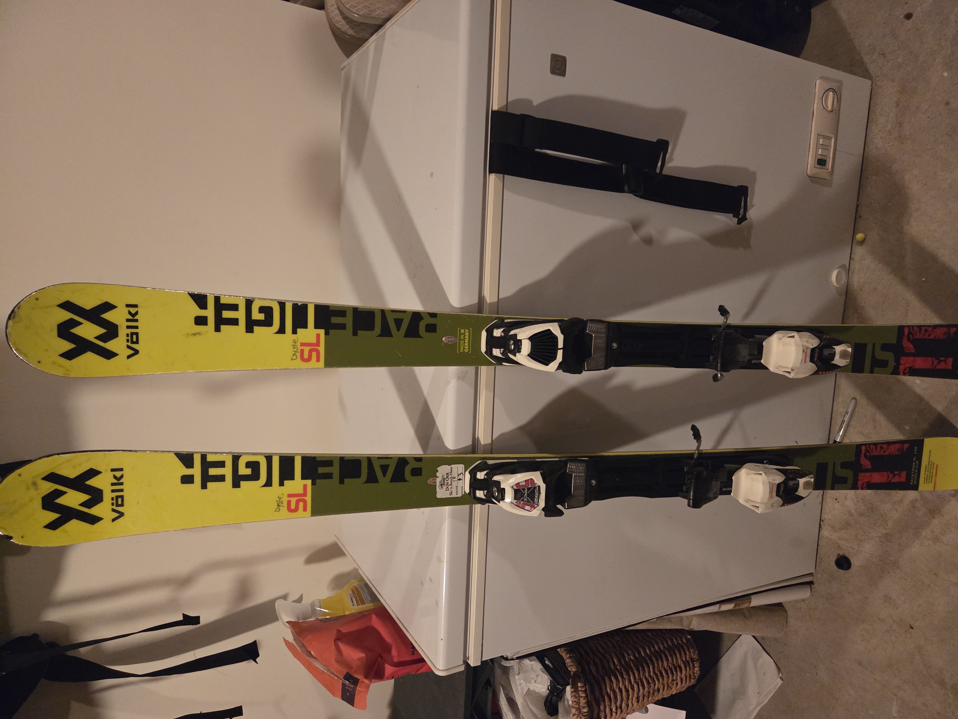 Used 171cm Training 2017 Volkl Racing Racetiger GS Skis With