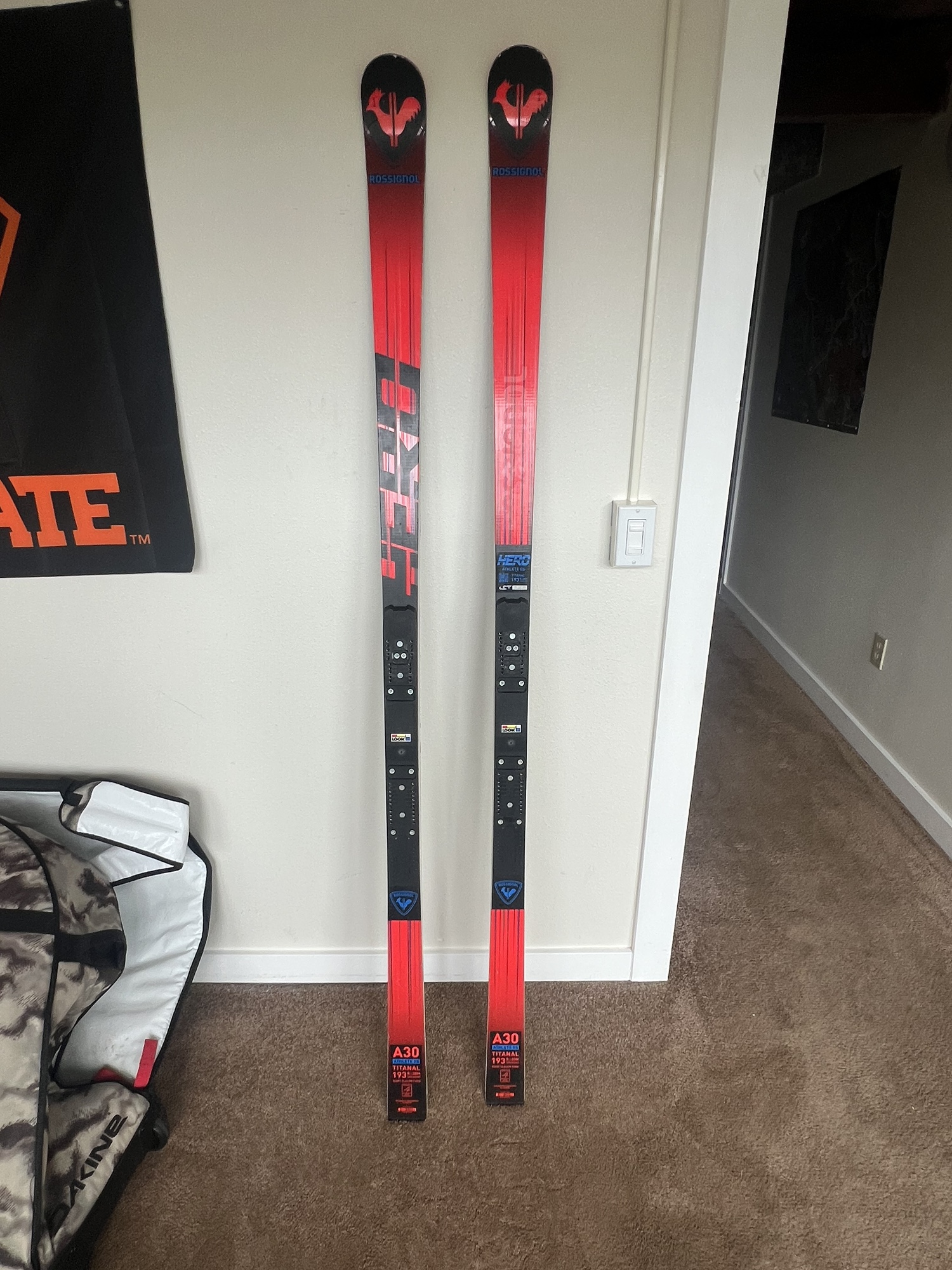 Used Men's 2020 Rossignol 193 cm Racing Hero FIS GS Pro Skis