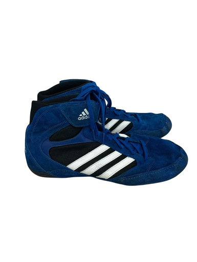 Used Adidas PRETEREO Wrestling Shoes Royal Blue Senior 11692