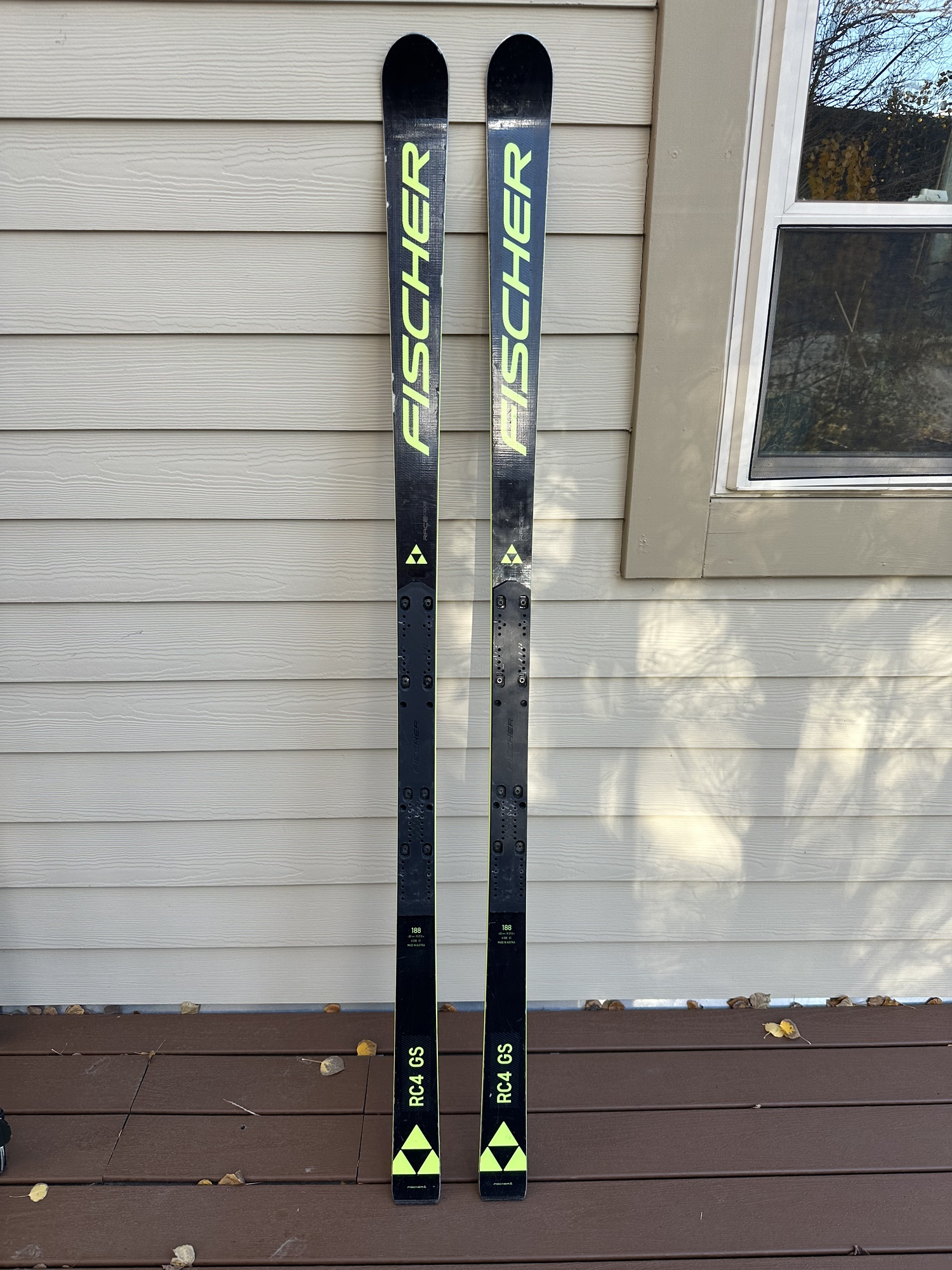 Used Fischer 183cm RC4 World Cup GS Skis *No Bindings