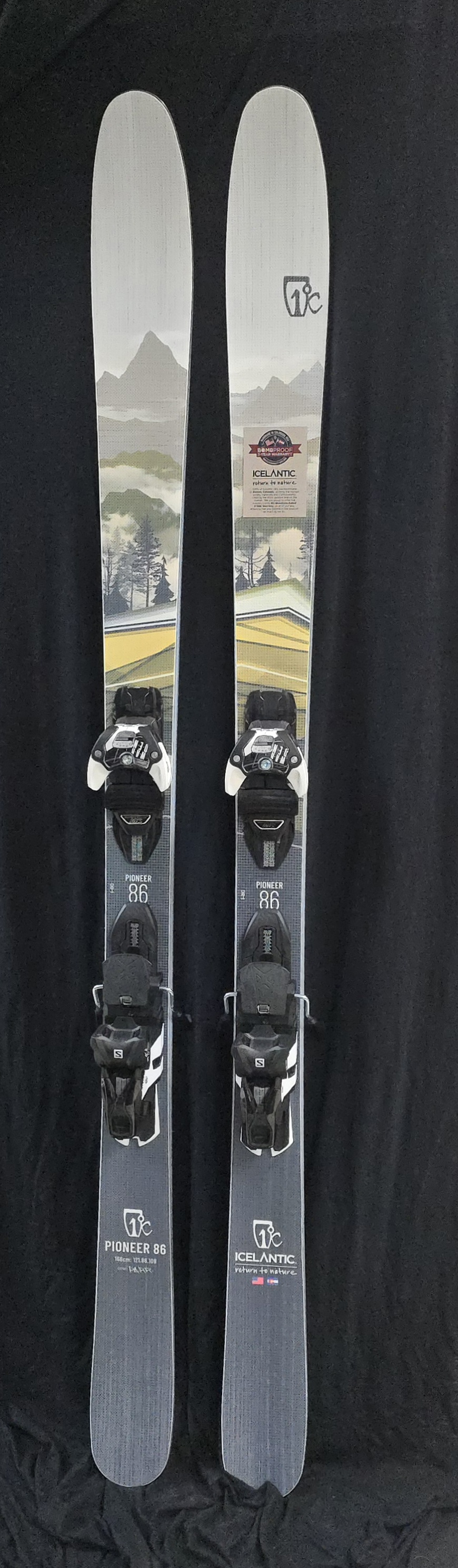 ICELANTIC ORACLE 88 169cm ビンディング付き Icelantic Oracle 88 169cm with Adjustable Marker Squire Gripwalk