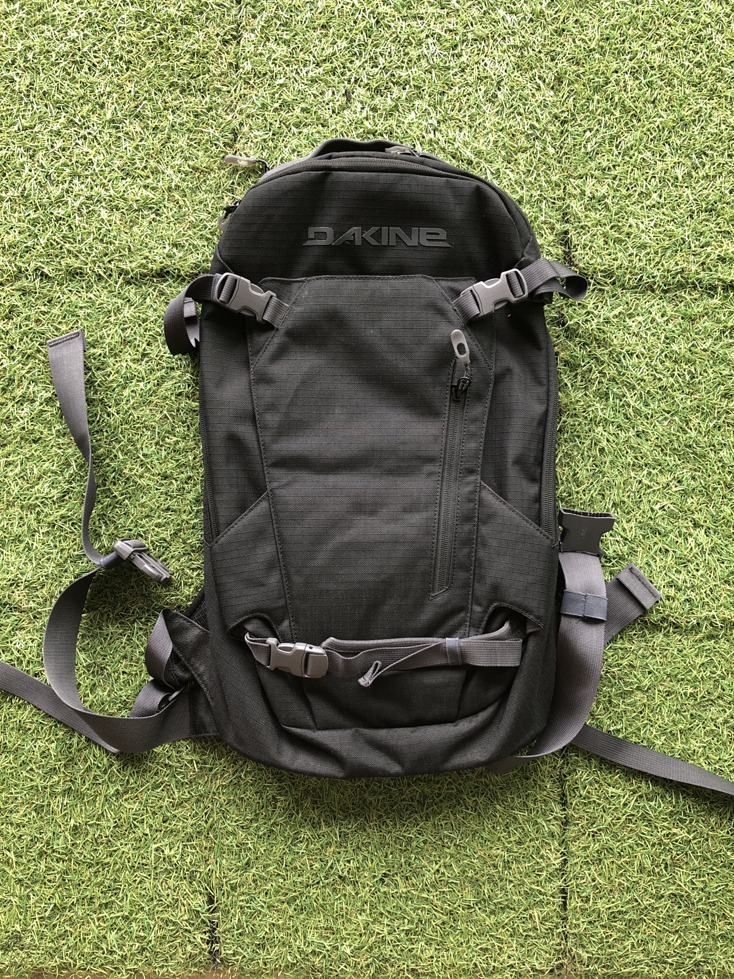 Dakine Heli Blue Black Ripstop Ski Snowboard Backpack Outdoors