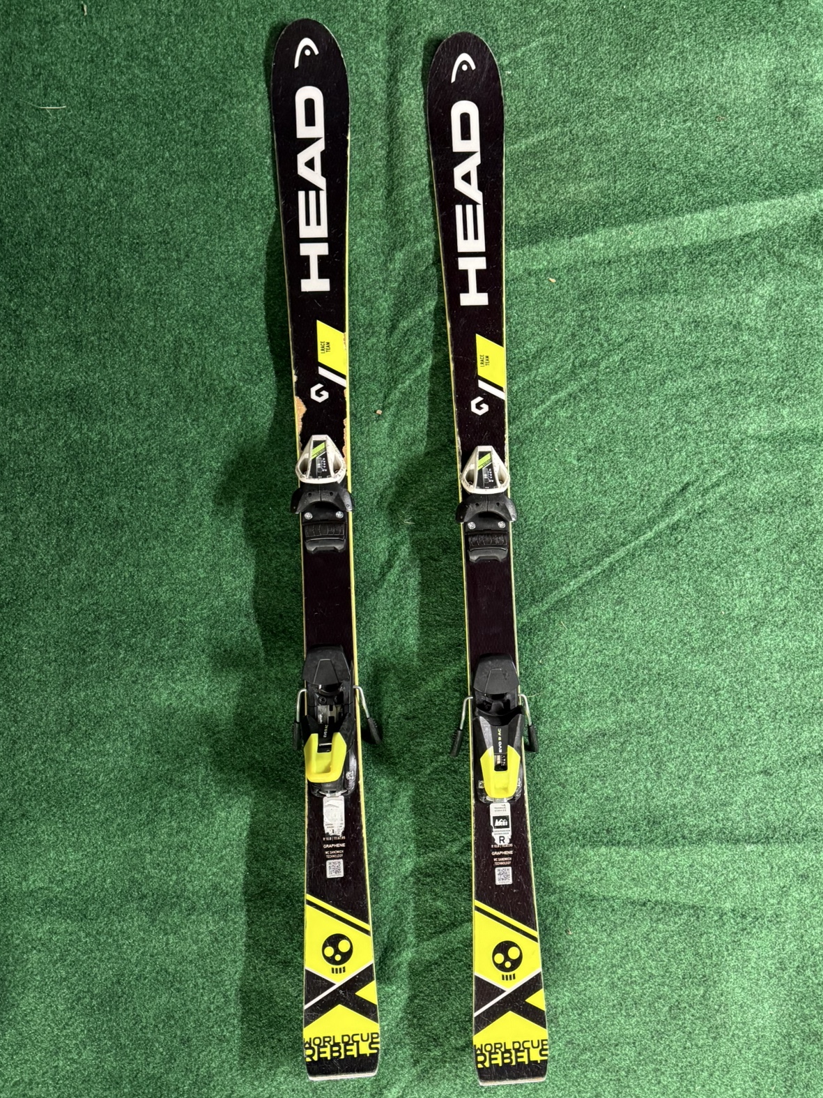 New HEAD 181 cm Racing World Cup Rebels i.Race Skis With Bindings