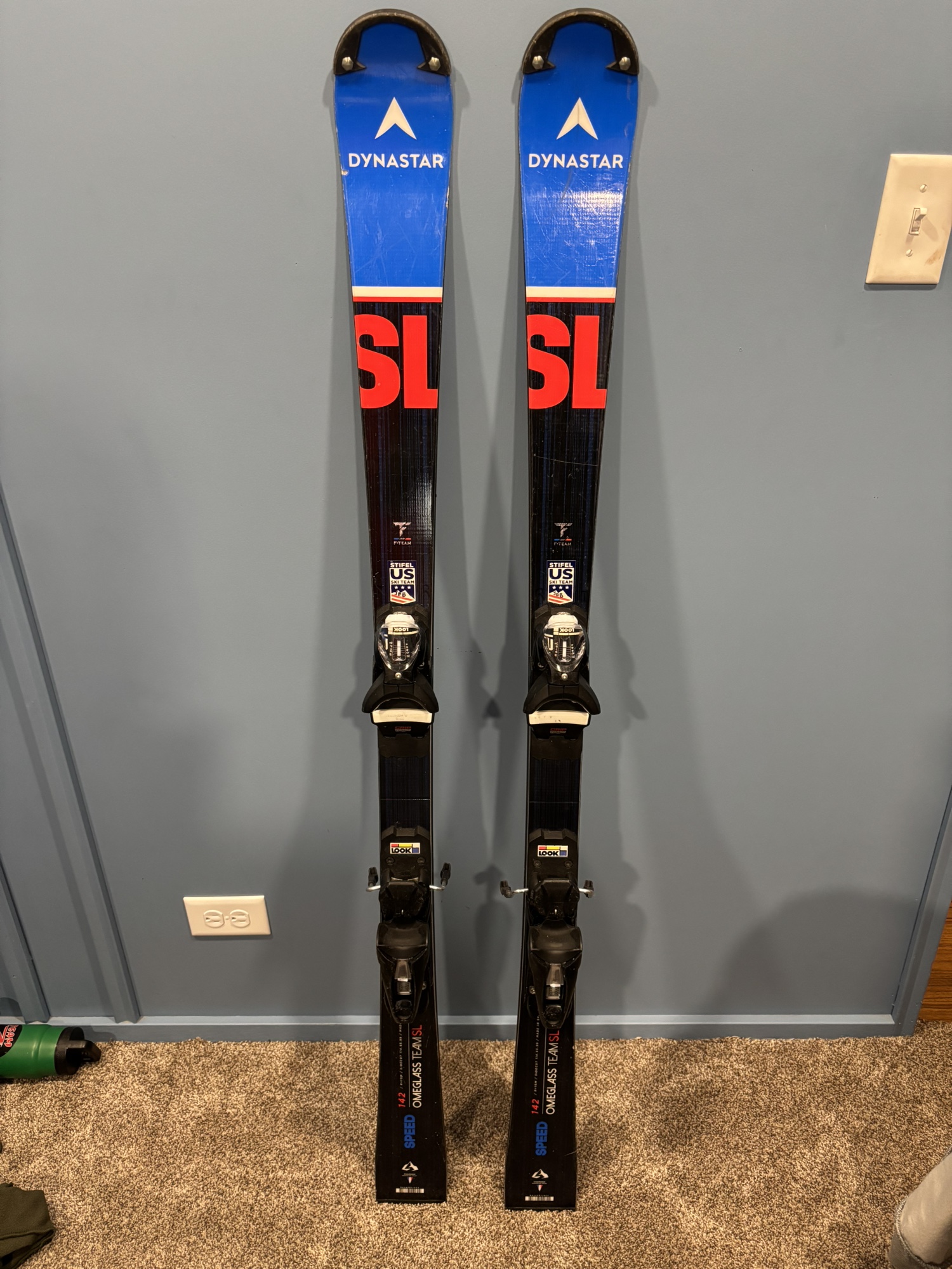 Unisex Dynastar Omeglass Team SL 142 cm Racing Skis (Used