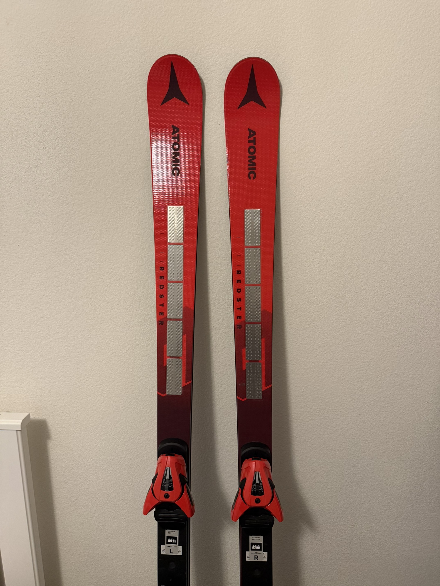 スキー atomic redster FIS GS166 Atomic Redster FIS GS 166 cm Racing Skis With Colt twelve Bindings