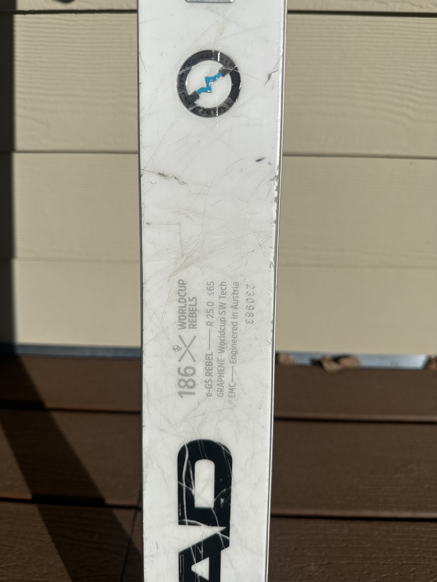 2023 HEAD WC Rebels e-GS RD 186 cm Racing Skis With Bindings Max