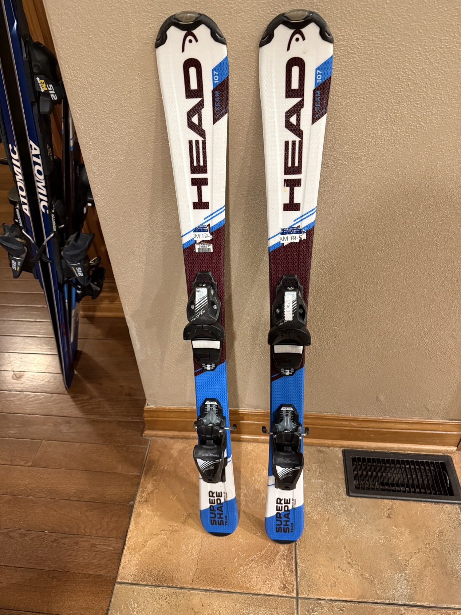 HEAD SuperShape Team 117 cm Skis With Bindings (Used