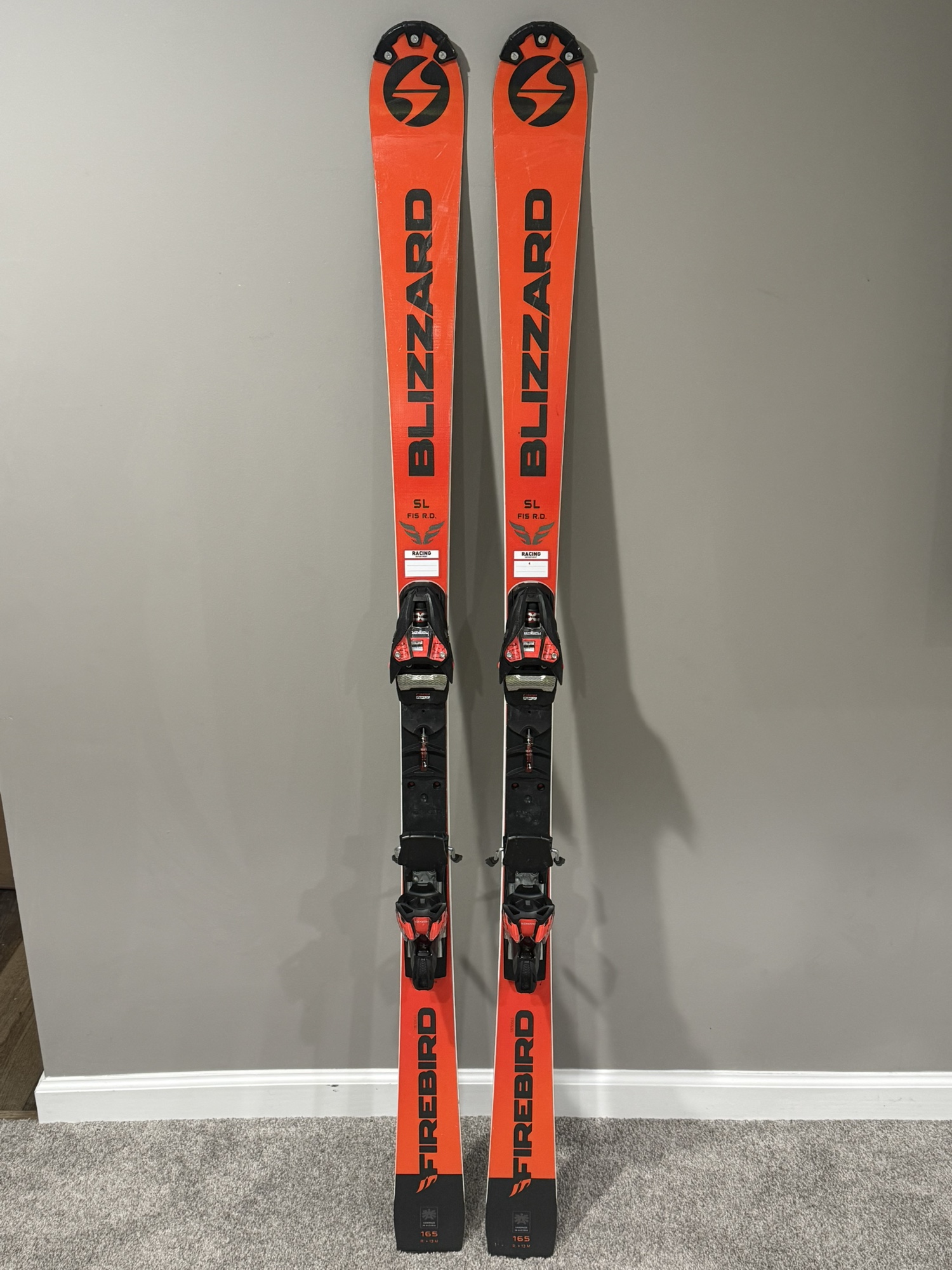 Blizzard Firebird SL FIS RD 165 cm Racing Skis Max Din 14