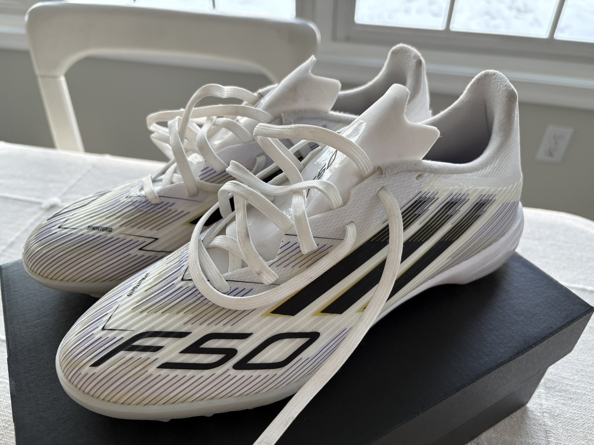 White Men's Size M 8.5 (W 9.5) Adidas ***F50 League Turf